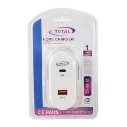 Home Charger Adapter QC3.0 & USB Type-C PD