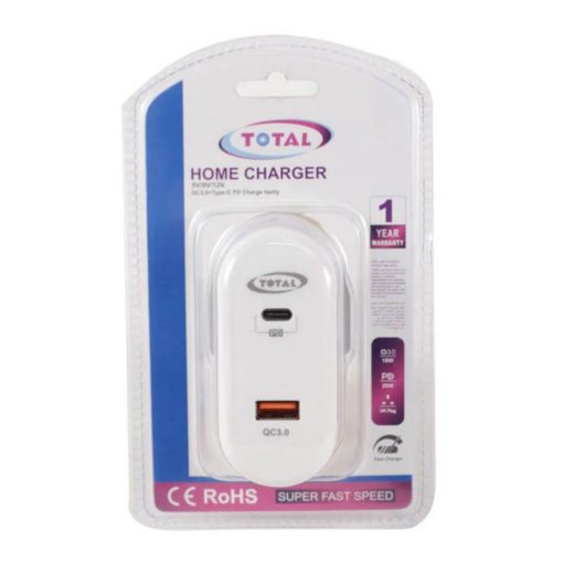 Home Charger Adapter QC3.0 & USB Type-C PD
