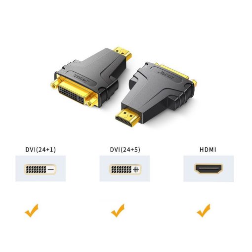DVI24+5 Female To HDMI Male Converter Head BI-Direction Adapter - Image 2