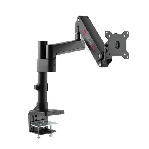 GameOn Pole-Mounted Single Monitor Arm Gas Heavy Duty Spring 17″ – 49″ Up To 18 KG