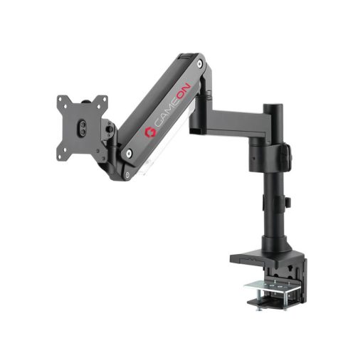 GameOn Pole-Mounted Single Monitor Arm Gas Heavy Duty Spring 17″ – 49″ Up To 18 KG - Image 4
