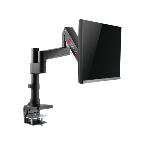 GameOn Pole-Mounted Single Monitor Arm Gas Heavy Duty Spring 17″ – 49″ Up To 18 KG - Image 5