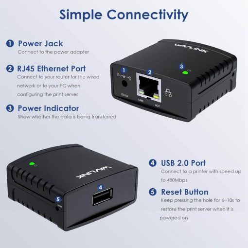 USB 2.0 Network Print Server - Image 5