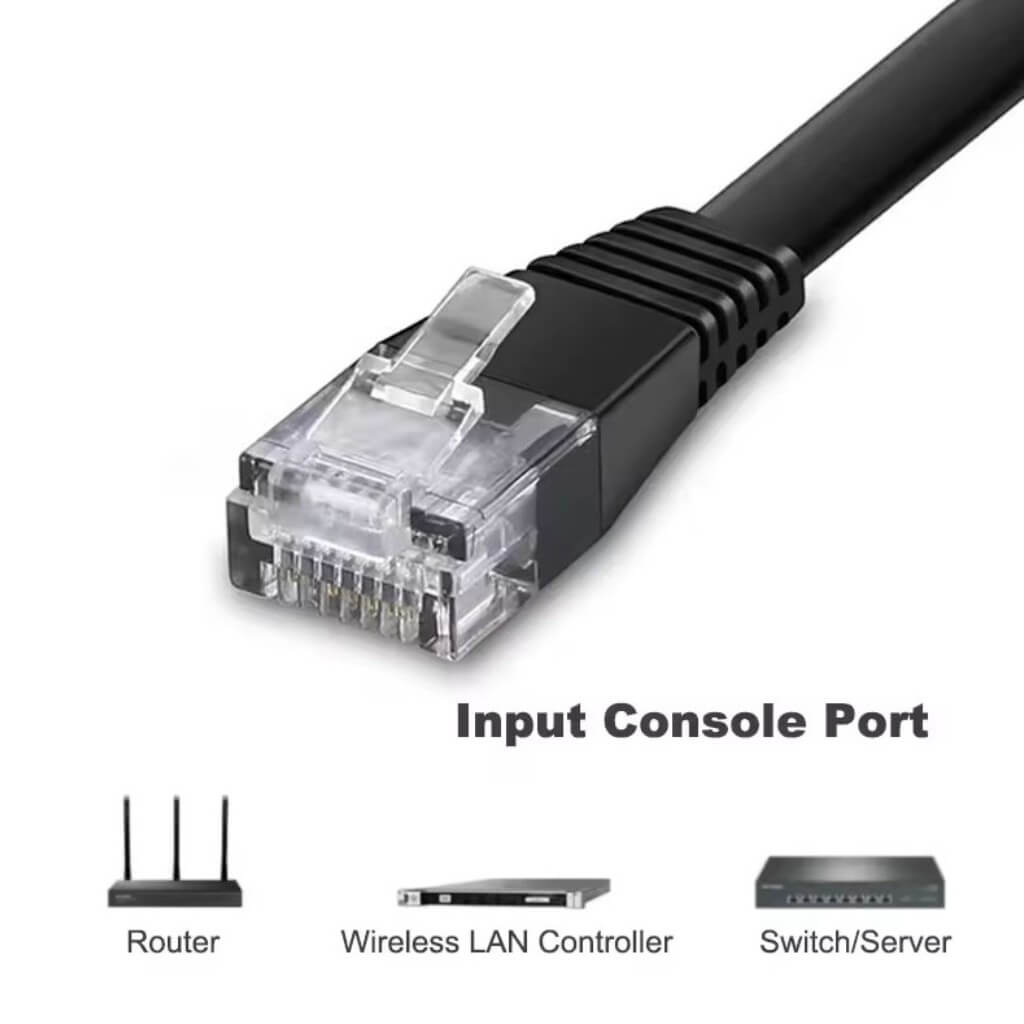 USB To RJ45 Male To Male Console Cable RS232 Serial Adapter - Image 3
