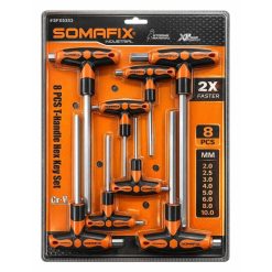 Somafix SFX5353 8 Pcs T-Handle Hex Key Set