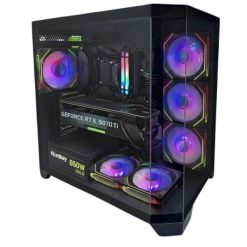 Alternative view of i9 Gaming PC Intel i9-14900K Graphics Card RTX 5070Ti 16GB Memory RAM 32GB & 2TB SSD M.2 NVME