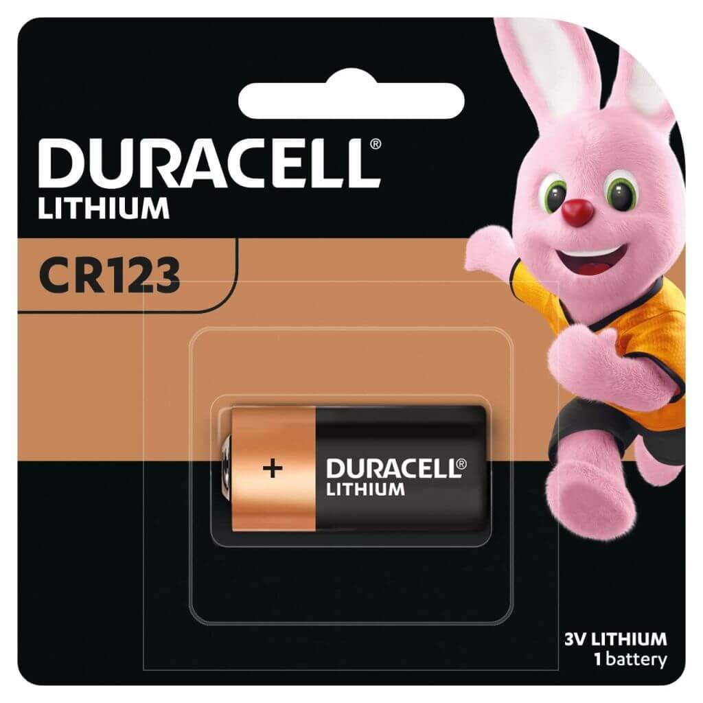 Duracell Lithium CR123 Battery 3V 1 Pack