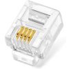 RJ11 Plug Round Solid Connector 100 Piece