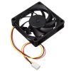 Computer Case Fan 70x70x15mm With 3-Pin Connector Black