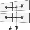 Quad Monitor Multi-Function Desktop Mount 4 Screens 15 - 27 Inches