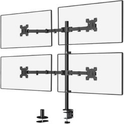 Quad Monitor Multi-Function Desktop Mount 4 Screens 15 - 27 Inches
