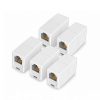 RJ11 Coupler Female To Female Telephone Cable Connector 5 Pack