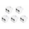 RJ11 Phone Line Splitter Male To Female Two Way Converter 5 Pack