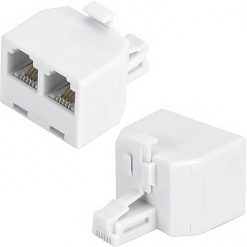 RJ11 Phone Line Splitter Male To Female Two Way Converter 5 Pack - Image 3
