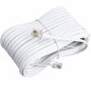 Telephone Extension Cord Cable Line White 5 Meters