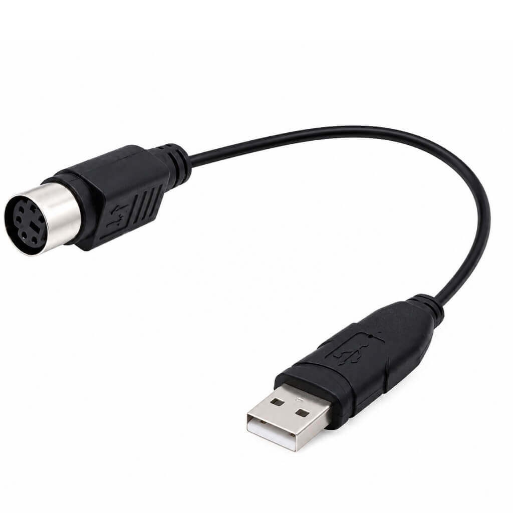 PS2 Female To USB Male Converter Cable