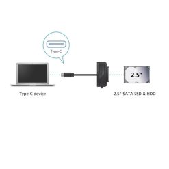 USB Type-C To 2.5 Inch SATA SSD & HDD Adapter Cable - Image 2