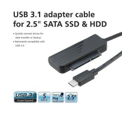 USB Type-C To 2.5 Inch SATA SSD & HDD Adapter Cable